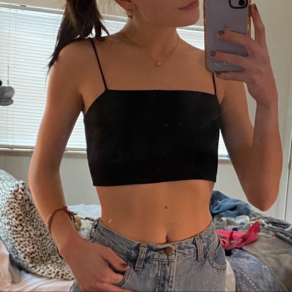 shein black crop top